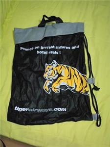 Drawstring tiger airways bag