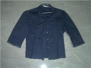 blue working top with lace-reserved for Diamond