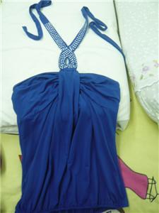 Halter blue top-res pure